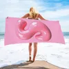 Letters de efeito Toalha de praia Poncho Summer Toalhes de banho Coverlts Concobras
