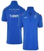 Men039S Polos Alpine Alonso 2022 F1 Racing Team Motorsport Outdoor QuickDrying Sports Riding Polo Lapel Shirt Car Fans Blue WH2272007