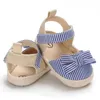 Första vandrare 2024New Products Summer Sandals Nyfödda Baby Girl Leisure Soft Bottom Non Slip Hateble Shoes Prewalker 0-18 månader H240504