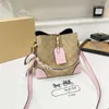 Compteur de haute qualité Luxury explosif épaule Sac de mode Nouveau sac à bandoulière à épaule à feuillets Lucy Style Small carré Coton et chanvre Bag de combinaison de toile de chanvre