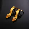 Boucles d'oreilles en peluche pour femmes bijoux vintage couleur or couleur sexy mignon talons drop 2024 brrinco Pendientes mujer e1933