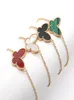 Fashion Luxury 18k Gold Sweet Butterfly Designer Charm Bracelets pour femmes Bracelet Bracelet Bracelet Bijoux9076559