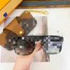 Óculos de sol Lens Polaroid Designer feminino masculino Óculos de sol impressos de alfabeto