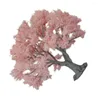 Fleurs décoratives arbre arbre modèle sable table fausse mini-scène de simulation de simulation plante rose bébé