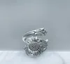 Böhmen Silverfärgsked Daisy Rings för kvinnor Kvinnlig Wild Flower Ring Boho Jewelry Accessories1502436