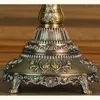 Świecane uchwyty Vintage 5 Arms Brązowy metalowy metalowy metalowy stojak na dom romantyczny stół obiad Candelabra Dekoracja