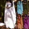 Robes de fête robes de femme Halloween Treat à épaule de la jupe longue vêtements de couleur solide
