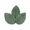 Fleurs décoratives 1000pcs 4 Color Green Feuilles de fleur artificielle pour décoration de mariage Garland Rose Leaf Foliage Craft