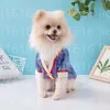 犬の服のファッションジャクアードレターパターンソフトドッグセーターペットカジュアルウェア服カーディガンセーターニットコートs s