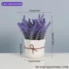 Dekorative Blumen 1 Bündel künstlicher Lavendel romantische Provence Hochzeit Plastik Vase für Muttertag Wohnkultur gefälschte Pflanze