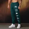 Jogger Mens Joggshose American Style Clothing Fitnessstudio Sport Fitness Cotton Casual Hosen mit mittlerer Taille Drawess 240418 gedruckt