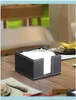 Kisten Servietten Dekoration Aessories Küche Gartenpuder Leder Quadrat Cocktail Serviettenhalter Tissue Box Paper Serviette Spender Bar5150975