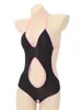 Swimwear femminile da bagno Sexy Women One Piece Swimsuit Open Crotch Monokini Sleeveless Stretchy Body Lingerie Nighwear Clubwear