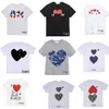 Herren-T-Shirts spielen Designer Herren T-Shirts CDG Marke Small Red Heart Badge Casual Top Polo Shirt Clothingwulp