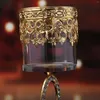Держатели свечей стеклянная хрустальная свеча металлическая масляная лампа держатель алмаз кольцо железо железо