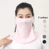 Écharpes Masque en soie masque unisexe couvre de cou extérieur couverture de la protection UV respirant sport sport proof bib femme
