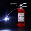 Creatieve vorm brandblusser lichtere butane zonder gas open vlam lichter met lamp