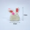 Figurine decorative Mini simpatica bambola simpatica Miniatura Cappello a maglia Animali cartone animato Capo Rainbow Frog Bearie Doll DORE DOAT ORNAGGIO