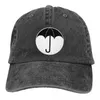Ball Caps Umbrella Logo Raceback Un chapeau de casquette de baseball lavé