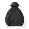 Kurtki męskie 2024 Spring Kurtka funkcjonalna torba do pracy na zewnątrz i wodoodporny płaszcz samodzielnie dla mężczyzn