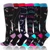 Chaussettes Hosiery Compression chaussettes 20-30 mmHg coulant des varices médicales Grossesse infirmière des bas de football de football des chaussettes de sport Y240504