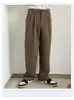 Koreańska wersja Suit Pants Women Harun prosta noga wysoka rura dymna Nine Point Casual Spodnie 240423