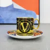 Ury Porcelain Coffee Cup Elegant Cup Set Beverage Milk Cup Cup Kitchen Tabledare Cup Plate