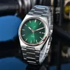 2024 Neue hochwertige Top -Marke PRX Serie 40mm Herren Watch Luxus Sapphire Mirror Männer Automatische Designer -Bewegung Uhren Quartz Man Watchwristes Montre