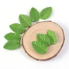 Fleurs décoratives 1000pcs 4 Color Green Feuilles de fleur artificielle pour décoration de mariage Garland Rose Leaf Foliage Craft