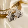 Studörhängen Vintage Court Style Lusterless Gold Color and Silver Heavy Design Flower Premium Ears