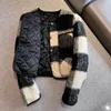 Women's Jackets Elegant And Jacket Fashionable Socialite Style Sweet Youthful Chessboard Plaid Woolen