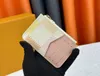 2024 Serie Damierlicious Designer Romy Kartenhalter Damenkarten Halter Lambskin Mini Wallets Coin Geldbörse Innenraum Slot Taschen Schach Zippie -Tasche 81912