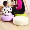 Oreiller vert / rose PLU PU Le cuir Pouf Pouf Tatami Meditation Bay Window Matt-tool canapé futon rond