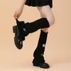 Frauen Socken Stiefel Manschetten Leggings über das Knie Y2K Latin Ballet weiche Japanisch gestrickt