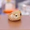 GRA Certified Ice Out VVS Moissanite Ring Sieraden 925 Sterling Silver Mens Women Diamond Moissanite Hip Hop Owl Ring