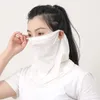 Écharpes Masque en soie masque unisexe couvre de cou extérieur couverture de la protection UV respirant sport sport proof bib femme