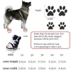 4 pezzi di scarpe da pet in denim impermeabile antismissip sneaker sportive gatti cani stivaletti per cuccioli traspiranti forniture per animali 240428