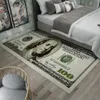 40cm90 cm cratieve niet -slipruimte Tapijt Rug moderne woninginrichting tapijtloper dollar bedrukt tapijt honderd dollar 100 Bill Print QQASF7383220