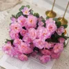 Fleurs décoratives Fleur de soie artificielle Azalea mariée fausse table de bouquet de mariage jardin de fête de fête en plein air