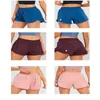 Discount d'été Lu Womens Yoga Tenues High Waist Shorts Exercice Pantalon Short Fitness Wear Girls Running Elastic Adult Pantal