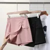 Women Plus Size Y2K Black ink Short High Waist Fashion 2024 Summer Shorts Pant Female Korean Clothing 240429