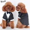 Habitant de vêtements pour chiens Tuxedo costume à nœud papillon charmant de mariage chiot costume vêtements de chat de chat