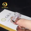 Neuankömmlinge Instock Hip Hop Luxusring aus rund brillant Diamond Moissanit Diamond Ring für Männer