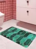 Tappetini da bagno verde geometrico tappeto casa casa in Pvc ingresso cucina cucina soggiorno bagno bagno non slittamento