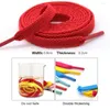 Shoe Parts 1 Pair 12colors Thicken Classic Shoelaces For Sneakers Laces Flat Shoelace Casual Sports Shoes Strings 100/120/140cm