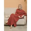 Roupas étnicas 2024 abayas para mulheres vestido muçulmano modesto maxi robe abaya kaftan vestidos eid roupas de oração arabiana islâmica dubai roupa