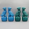 Paar foo dogsfu honden boeddha honden Chinese voogd leeuwen keramische sculptuur 240429