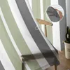 Rideau de bandes vertes gris rideaux pour le salon chambre à coucher de cuisine de cuisine fenêtre en tulle