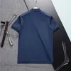 Fashionabla mäns Polo Summer T-shirtfoder med högkvalitativ kortärmad affärs- och fritidsdesignerskjortor med män Lapel Letter Sports Top Asian Size M-3XL