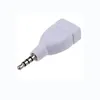Ljudkonverterare 3,5 mm manlig aux ljudplugg till USB 2.0 kvinnlig omvandlare adapter för bil ljud 1 terabyte flashenhet